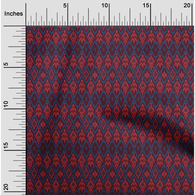 oneOone Coton Tissu Imprimé Géométrique Ikat Tissu par Yard 56 Pouces de Large