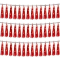 thumbnail image 1 of Guirnalda Hysilla con flecos de aluminio rojo para decoración de fiesta, 1 of 3