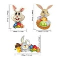 Easter Wooden Hanging Sign Wooden Wall Stickers Bunny Eggs Outdoor