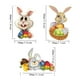 thumbnail image 4 of Conejito de interior, valla, huevos, pegatinas de Pascua, madera, decoración colgante de exterior, letrero, hogar, 4 of 4