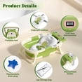 thumbnail image 2 of COOSEYA Collapsible Baby Bathtub with Cushion & Thermometer, Portable Bathing Tub for Newborn to Toddler (Frog/Green), 2 of 9