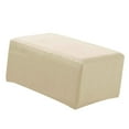 thumbnail image 2 of yuksok Housse Extensible en Jacquard pour Pouf, Housses de Petit Tabouret de Rangement Housse Beige, 2 of 8