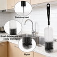 thumbnail image 2 of Behome Bottle Brushes, 5Pcs Bottle Cleaning Brush Set, Reusable Pipe Cleaner Brushes, Small Brushes for Cleaning Narrow Neck Water Bottles Jars Teapot (White&Black), 2 of 6