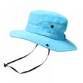 thumbnail image 1 of Chapeau d'Été pour Filles, Queue de Cheval, Mode, Grand Bord, Protection UV, Bob (Violet et Gris), 1 of 3