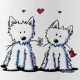 thumbnail image 2 of CafePress - Kiniart Westie Friends Stainless Water Bottle 1 - Stainless Steel Water Bottle, Sports Bottle, 1.0L, 2 of 5
