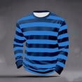 thumbnail image 5 of CONZONE Carnival Men's T-Shirts Short Sleeve T Shirts for Men Casual Crew Neck Striped Lightweight Tees Soft Cozy Athletic Tops, 5 of 5