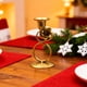 thumbnail image 4 of Candlestick decoration, metal iron table lamp, romantic dinner props, holiday home decor, Christmas party, wedding favors, 2-tier metal frame, foldable design, for bedroom, elegant style, durable, 4 of 8