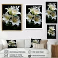 thumbnail image 4 of Designart "Pure Pearls In Floral Still Life" Flowers Floater Framed Canvas Prints, 4 of 5