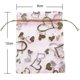 thumbnail image 2 of 100 Pcs 9x12cm Heart Printed Pink Organza Bags Jewelry Pouch Bags Organza Drawstring Pouches Weddin, 2 of 5