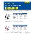 thumbnail image 2 of Rodaja Para Andamio De Hule Con Dreno 8 Surtek RA20B, 2 of 2