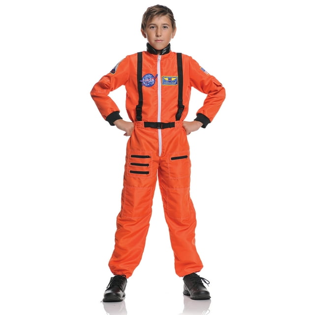 Underwraps Costume d'Astronaute pour Enfants - Orange, Grand (10-12)