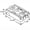 0.625" x 1.287" Pivot Lock Shoe - Red Cam, variant on WRS 5/8" Pivot Lock Shoe Tamper Lock - White Nylon