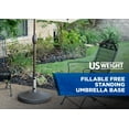 US Weight Fillable Free Standing Umbrella Base Bronze