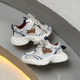 thumbnail image 5 of WNVMWI Toddler Girls Mesh Running Shoes Childrens Platform Sneakers with Hook And Loop Kids Non Slip Shoe Khaki Sizs 5.5, 5 of 6