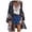 A-Navy950, variant on Women's Floral Print Open Front Kimono Cardigan Boho Wide-Sleeve Casual Mid-Length Cover Up Blouse