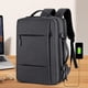 thumbnail image 5 of Compartimentos para mochila para computadora portátil Mochila de negocios para hombres para trabajo Viajes Fin de semana Gris oscuro, 5 of 8