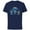 Navy, variant on Disney Lilo & Stitch Happy Hanukkah Lights Spin Latkes - Short Sleeve Cotton T-Shirt for Adults - Customized-Navy