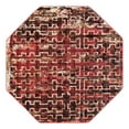 thumbnail image 3 of Unique Loom Saturn Collection Area Rug - Aura (5' 3" Octagon Burgundy/Cream), 3 of 7
