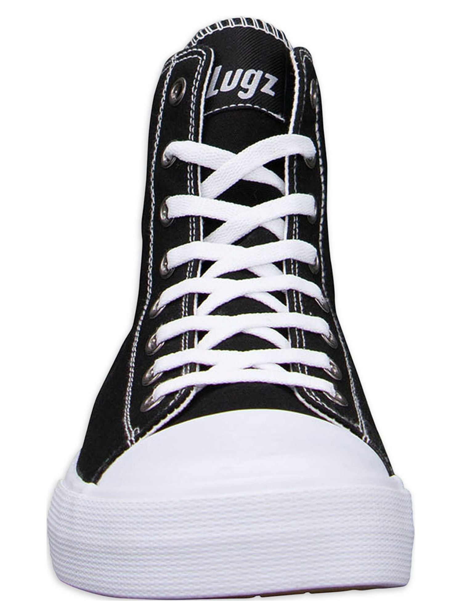 Lugz Men's Column Sneaker, Black/White, 13