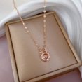 thumbnail image 5 of Bestselling Titanium Steel Delicate Necklace for Women - Copper Micro-Pave, Real Gold Plating, Elegant INS Style Clavicle Chain, 5 of 9