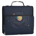thumbnail image 5 of FORMRS Zipper Binder with Shoulder Strap 2-inch Ring 500 Sheet Capacity File Bag, Cat Planet, 5 of 5