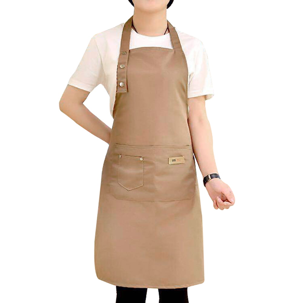 Plain Apron Tow Pocket Chefs Butcher Kitchen Cooking Craft Catering Baking BBQ 