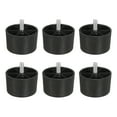 thumbnail image 1 of Uxcell 6 pack 1.5 x 2.36 pulgadas Patas de muebles, patas de sofá de plástico, patas de reemplazo en forma de cono, 1 of 6