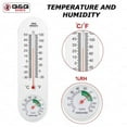 thumbnail image 3 of Q&Q BASICS Outdoor Thermometer, Analog Wall Thermometer for House - Indoor/Outdoor Mount, Ideal for Garden, Greenhouse - Home Humidity Meter, Hygrometer, Fahrenheit, Celsius (3 Pack), 3 of 10