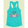 thumbnail image 3 of I Like You A'lotl Racerback Tank Women -Smartprints Designs, Female XX-Large, 3 of 4