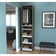 thumbnail image 2 of Bestar Cielo 20W Closet Organizer in bark grey & white, 2 of 2