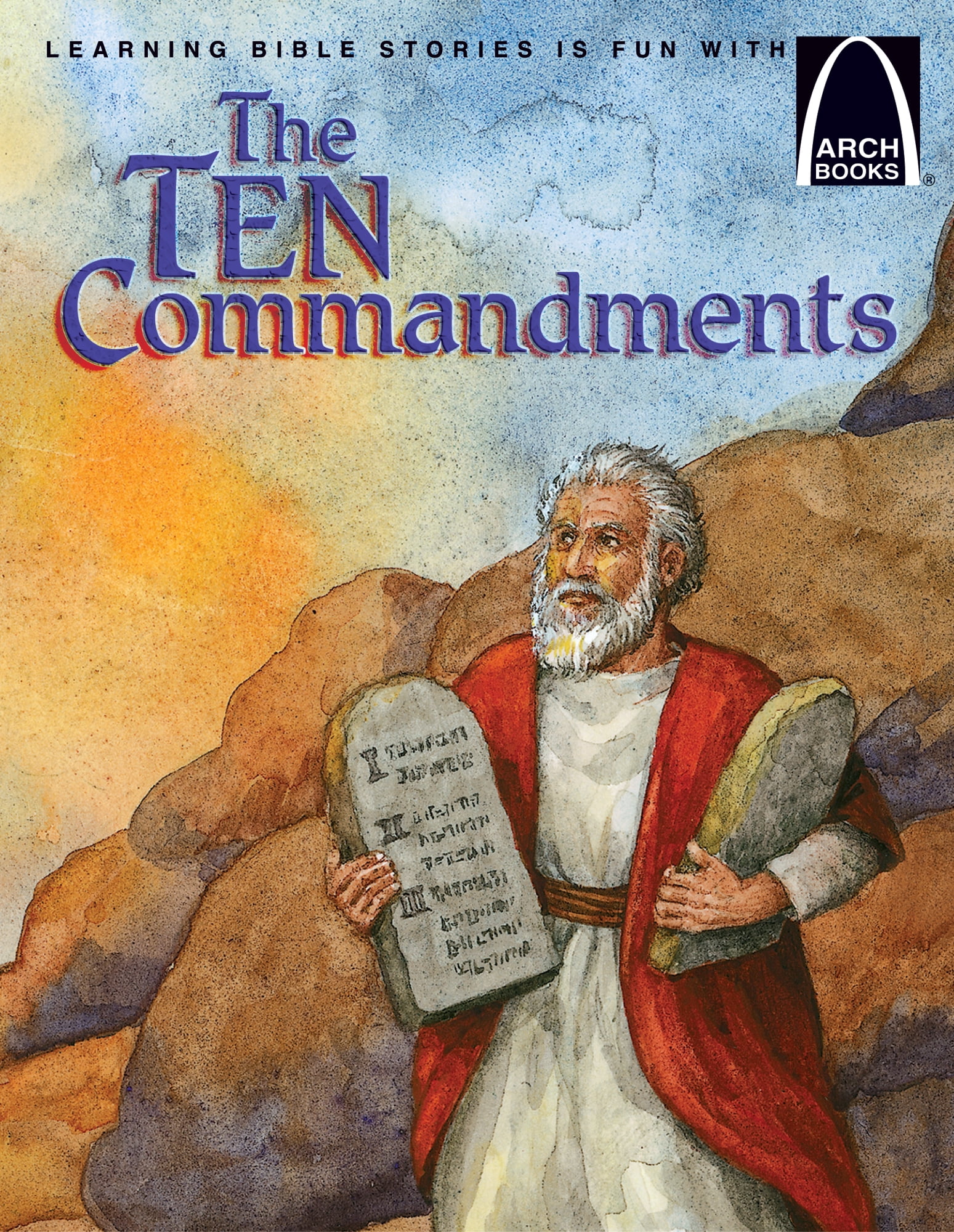 Arch Books Old Testament Bible Stories: Noah; Ten Commandments; Daniel; Jericho's Tumbling Walls; The Baby Moses; Fiery Furnace (Paperback Set)