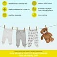 thumbnail image 4 of Spasilk Baby Boys' Cotton Pull on Footed Pants, Pack of 3, Gray Animals, 9 Months, 4 of 7