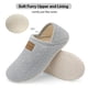 thumbnail image 4 of Zapatillas House Spesoul Fuzzy para mujer y hombre con forro de piel sintética, 4 of 6
