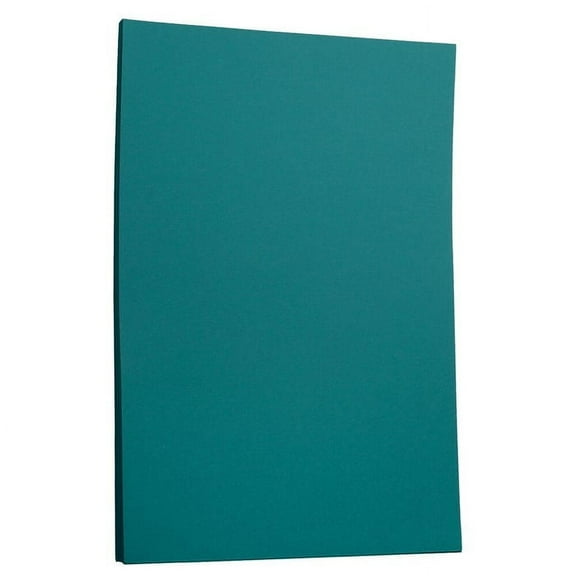 JAM Paper Solid Colors, 8 1/2 x 11, Teal, 32lb, 2 packs of 50