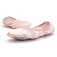 thumbnail image 5 of Yesbay Women Girls Indoor Pointe Soft Sole Gymnastics Ballet Dance Yoga Shoes-Flesh Color, 5 of 7