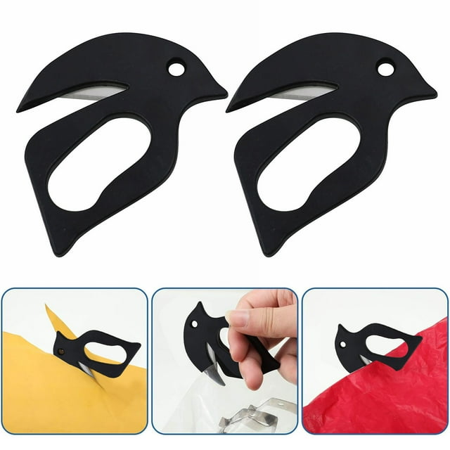 Letter Opener Plastic Mail Opener with Blade Portable Envelope Slitter Wrapping Paper Cutting Tool for Office Home School Supplies