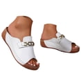 thumbnail image 2 of MKLEKYY Sandalias de Mujer de Verano para Mujer, Zapatos Casuales de Punta Abierta, Cuñas, Zapatos de Playa Cómodos, Sandalias, Zapatillas 75, 2 of 4