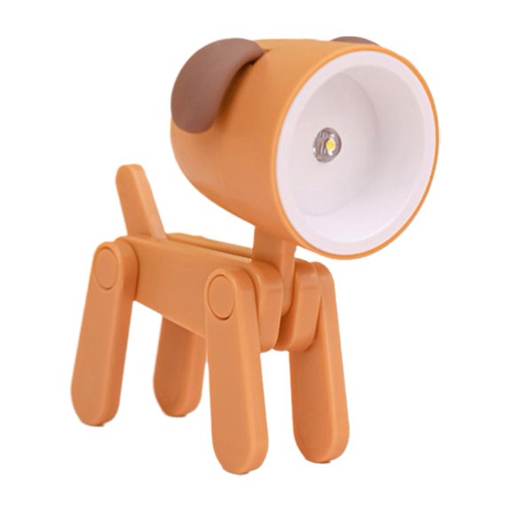 QHUDLV Adorable Adjustable Puppy LED Night Light & Phone Stand - Decorative Lamp Nightstand, Animal Pet Nightlights, Portable Eye-Caring Desk Lamp for Students, Bedroom Decor Creative Gifts