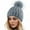 Gray, variant on Holzkary Winter Hats for Men Women Fleece Lined Beanie Warm Cuffed Soft Knit Outdoor Skull Cap Womens Winter Knitted Hat with Faux Pom Warm Knit Cap for Women Black One Size