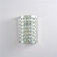 thumbnail image 1 of Pasargad Home PMT-03 Rene Metal & Crystal Sconce Lights, Chrome & Clear, 1 of 1