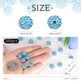 thumbnail image 2 of Craft Beads TINKRSTUFF, 200 unidades, diamantes de imitación de aguamarina de 1 cm, 2 of 6
