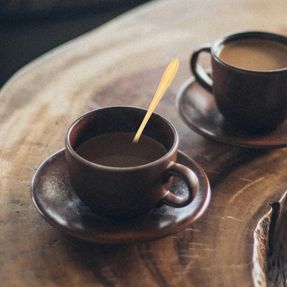 AURARMLET Set of 4 Coffee Spoons Stainless Steel Dessert Spoons for Tea Party and Mixing