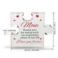thumbnail image 6 of Dujiujun Transparent Acrylic Puzzle Crafts Ornament Warm Words Engraved Acrylic Block Puzzle Tabletop Decoration Birthday Gifts for Mom Dad Mother's Day Anniversary Valentine's Day Gifts, 6 of 8