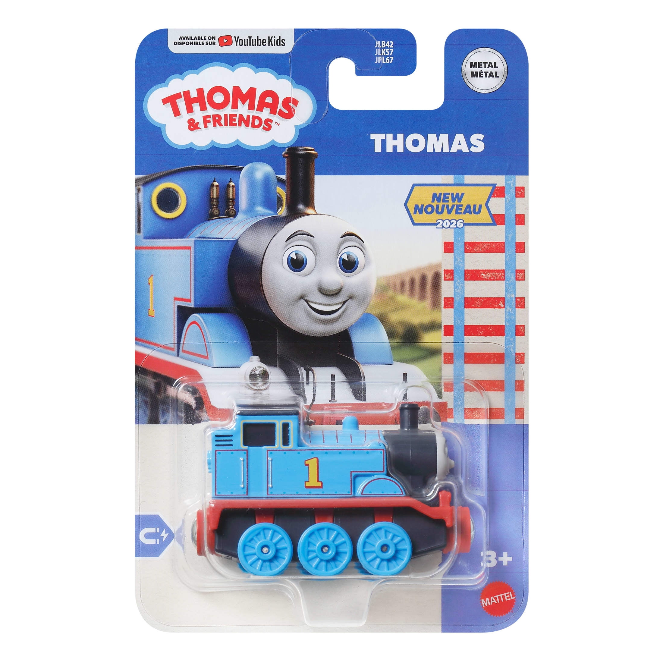 Thomas & Friends by Fisher-Price Die-Cast Thomas Engine, Toy Train for Preschoolers