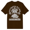 thumbnail image 4 of Dragon Ball Z Master Roshi Turtle School Men's Brown Crew Neck Short Sleeve T-shirt-XXL, 4 of 5
