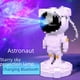 thumbnail image 3 of Lámpara de proyección de estrellas con astronauta, auroras boreales, robot Gypsos, proyector, guitarra con estrellas y Bluetooth, 3 of 3