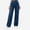Dark Blue, variant on Women Pull On Denim Jeans High Wiast Wide Leg Baggy Pants Plus Size Stretchy Casual Trousers Light Blue Size 3XL