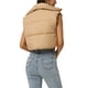thumbnail image 3 of Chaleco acolchado ligero de mujer INSPIRE CHIC con cuello alto y cremallera, chaleco corto, talla S, color caqui, 3 of 6