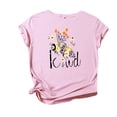 thumbnail image 2 of Womens Summer Tops Casual Women's Graphic Floral Printed T-Shirt Teacher Short Sleeve Tee Tops clothes under $10.00, 2 of 4