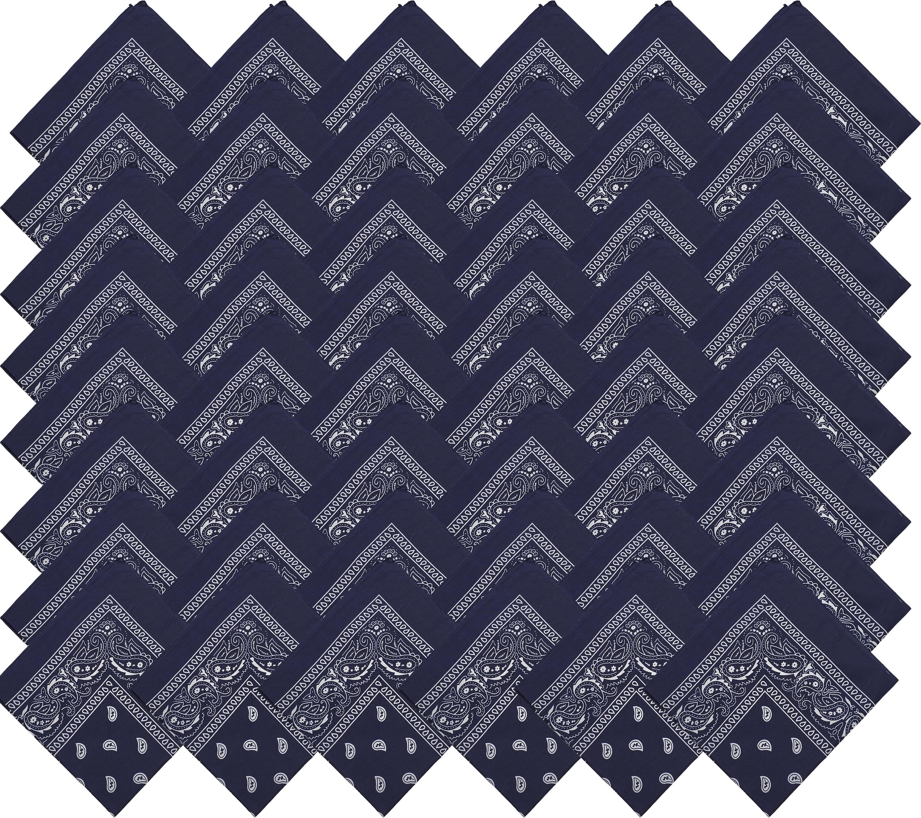 Made In USA Unisex Paisley 100% Cotton Washable & Reusable Multi-Purpose Bandana Head Wrap Multi - Foto 9